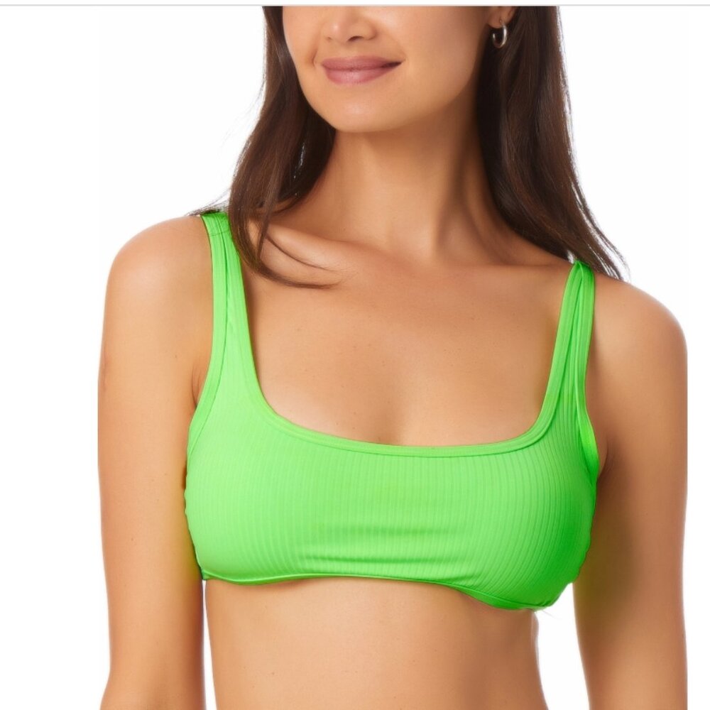 California Waves Junior S Bralette Bikini Top Swimsuit Green Size Large